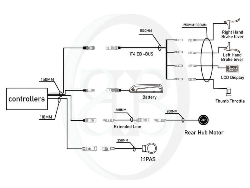 1000W fat tyre ebike conversion kit